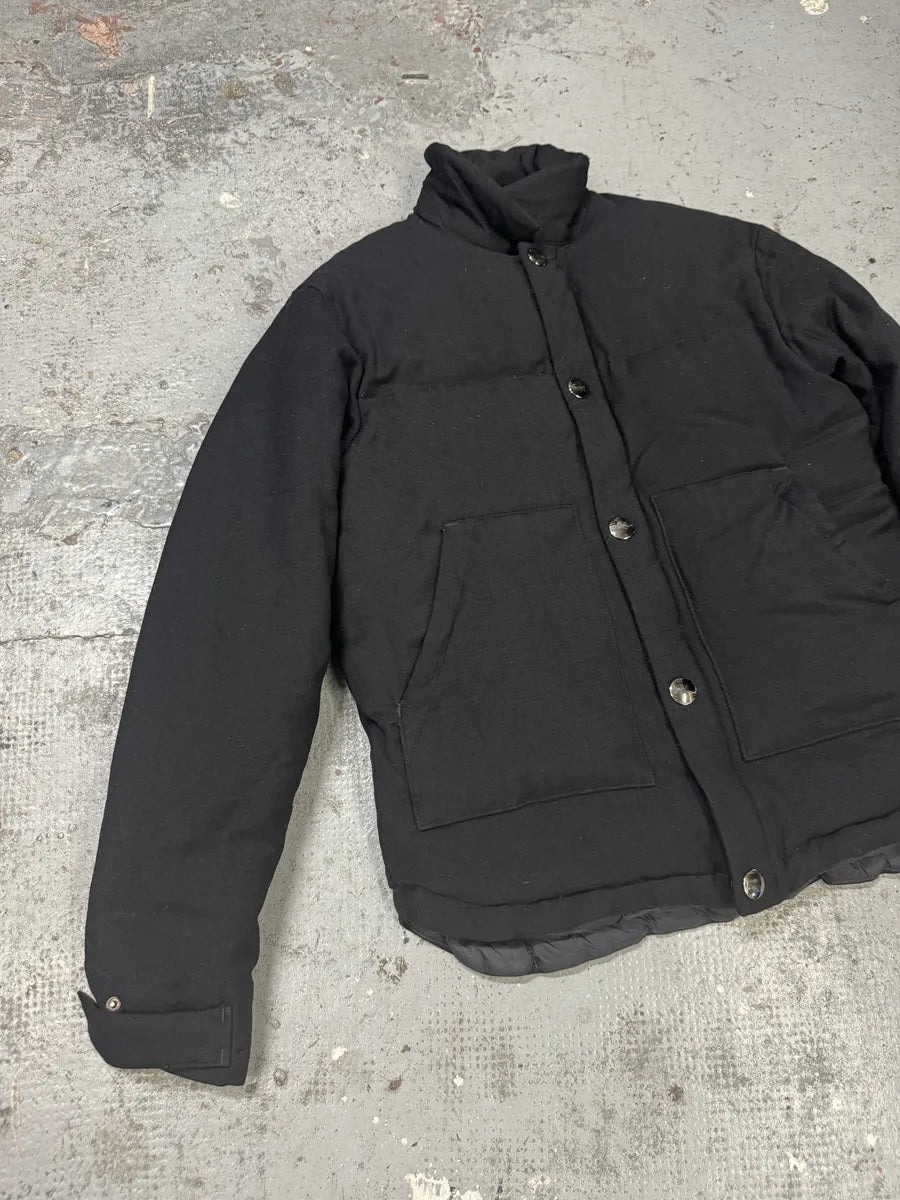 AW2016 Acne Studios Black Wool Puffer Jacket GEwdvKW 4