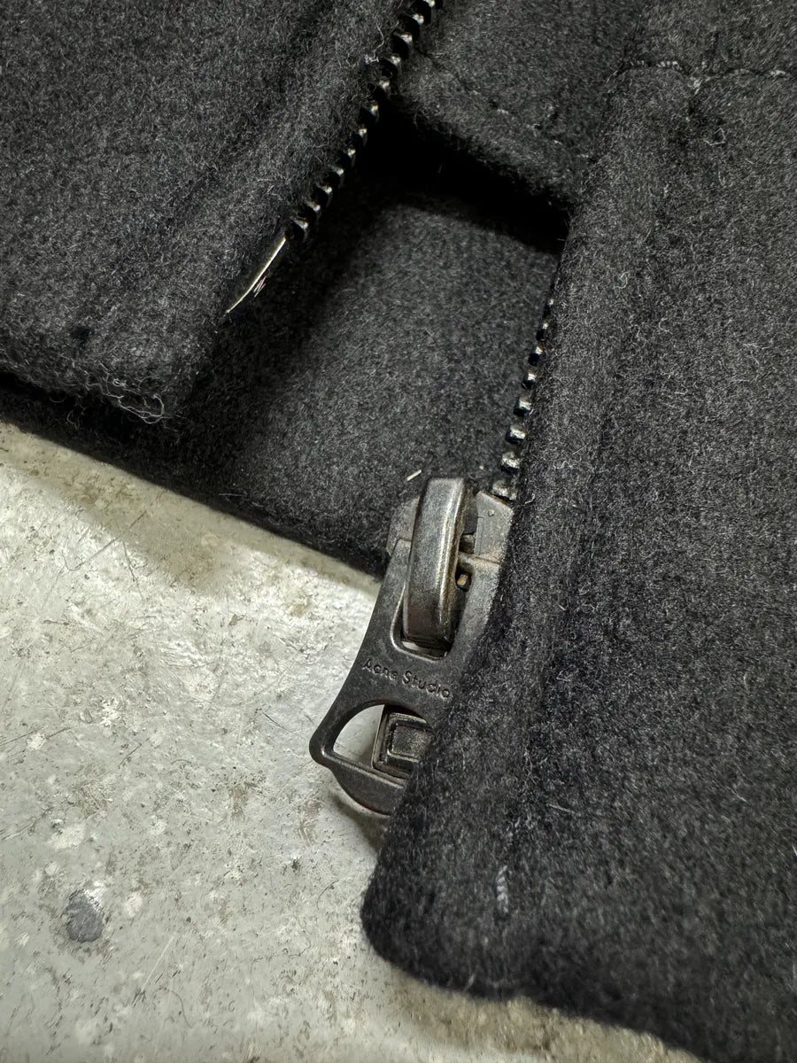 AW2016 Acne studios Black Wool Structural Jacket (M) 6