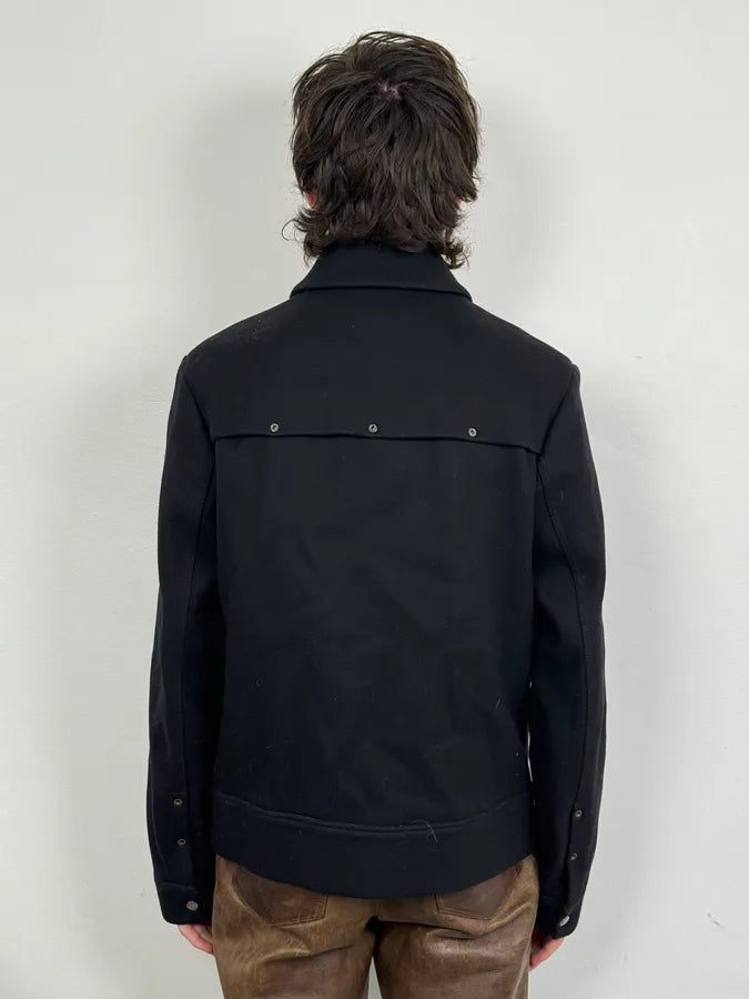AW2016 Acne Studios Black Wool Structural Jacket LOoTFpe 2