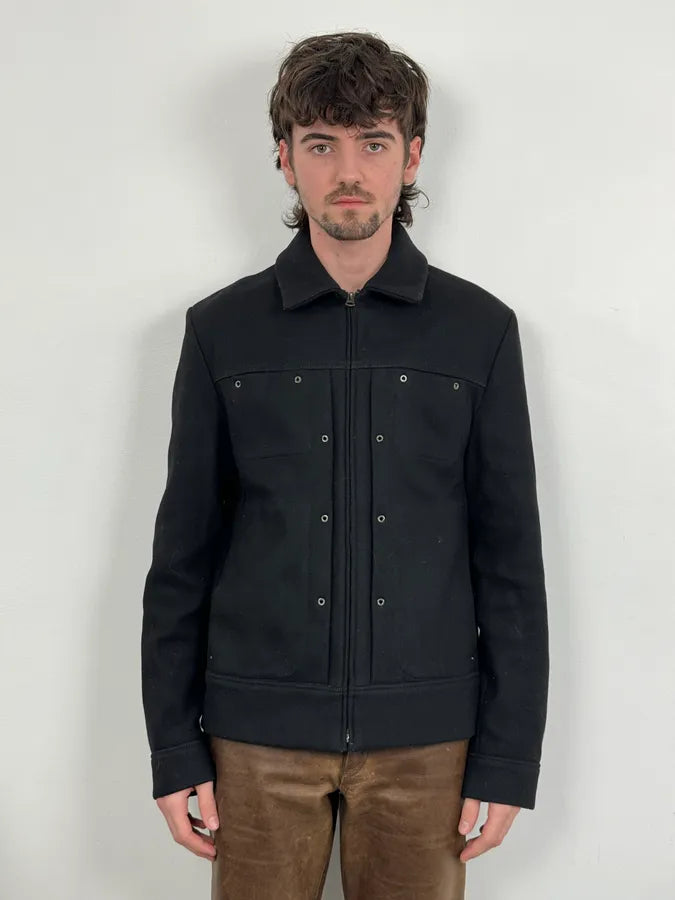 AW2016 Acne Studios Black Wool Structural Jacket LOoTFpe 1