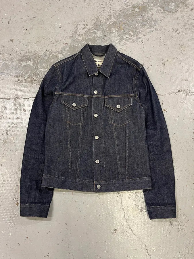 AW2016 Acne Studios Blue Brut Denim Jacket hHdvqWY 2