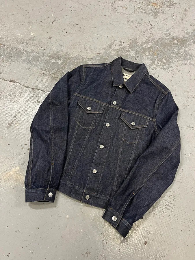 AW2016 Acne Studios Blue Brut Denim Jacket hHdvqWY 3