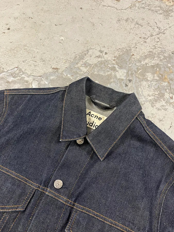 AW2016 Acne Studios Blue Brut Denim Jacket hHdvqWY 4