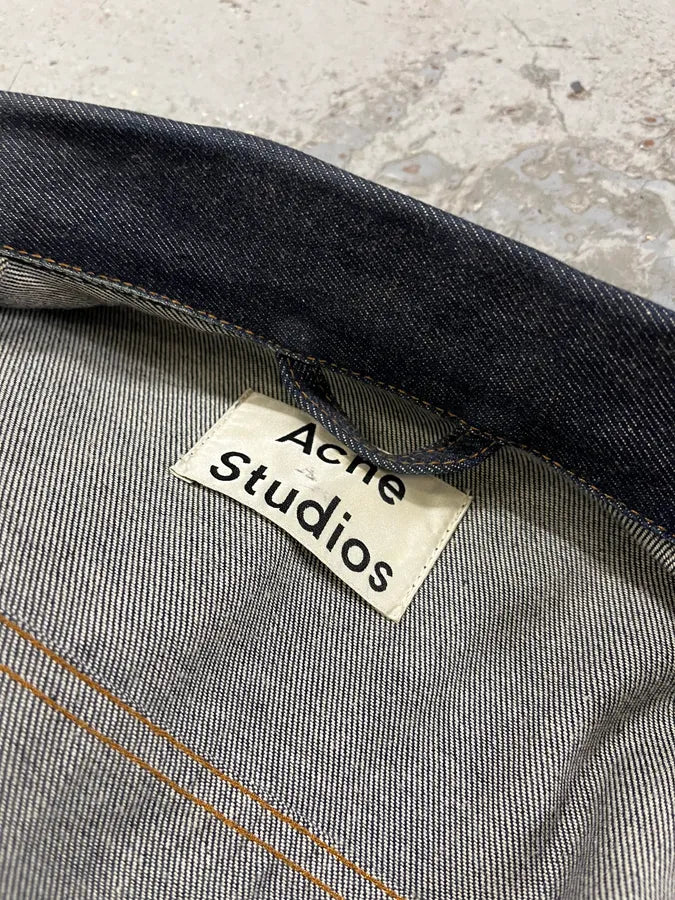AW2016 Acne Studios Blue Brut Denim Jacket hHdvqWY 8