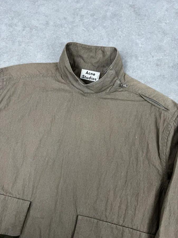 AW2016 Acne Studios Camel Solar Ribbon Windbreaker Jacket WPmFXVu 4
