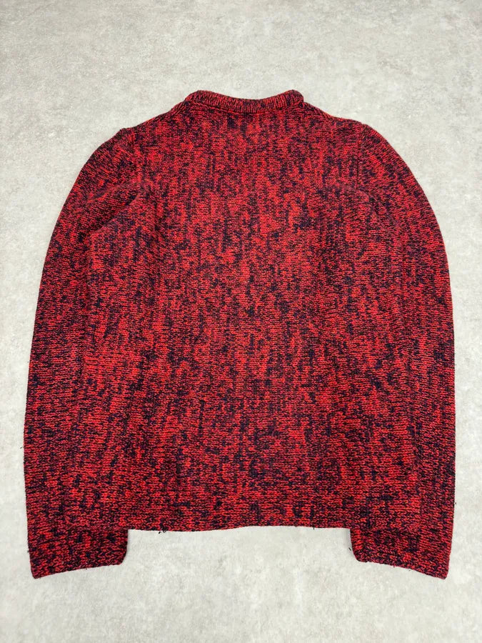AW2016 Acne Studios Kris Red & Black Wool Sweater xdpZYaB 5