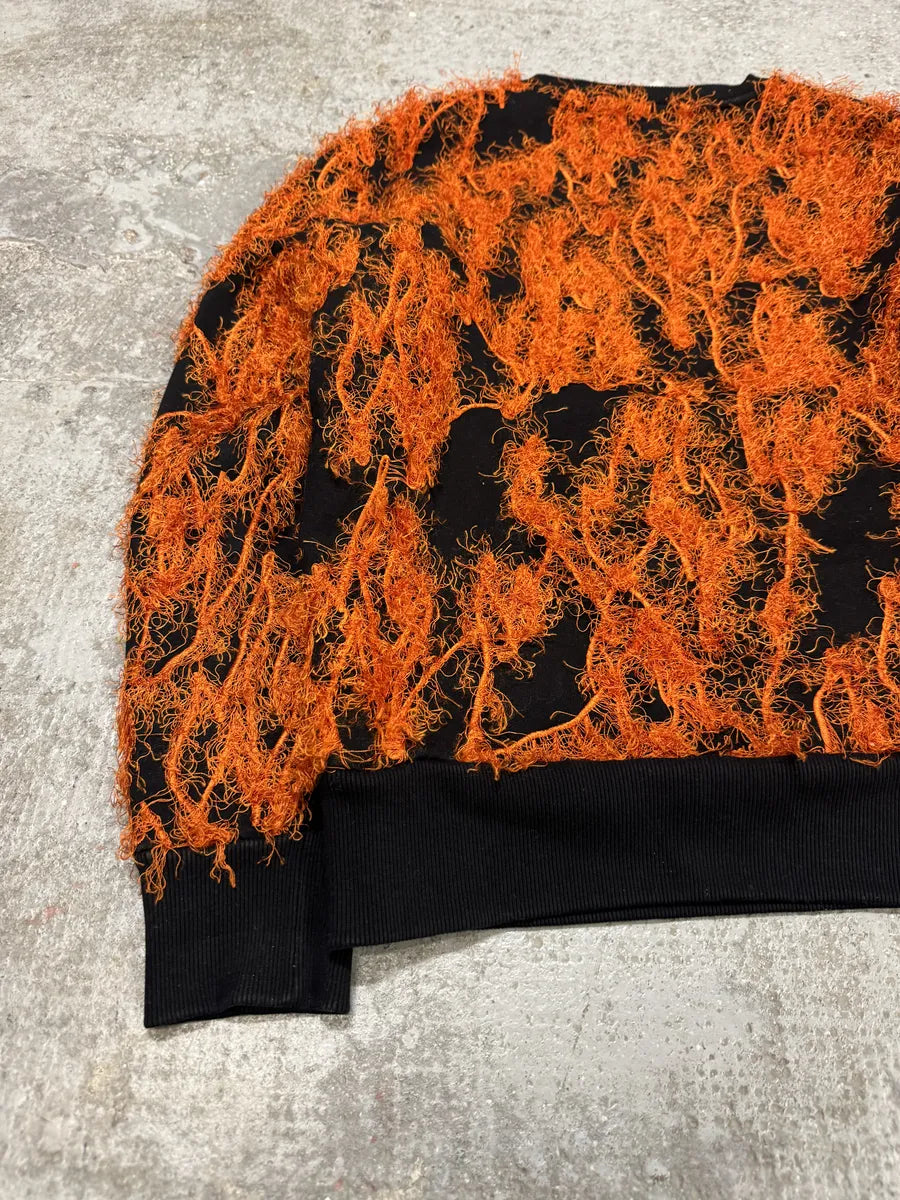 AW2016 Acne Studios Magma Black & Red Flame Crewneck Sweater (S) 10