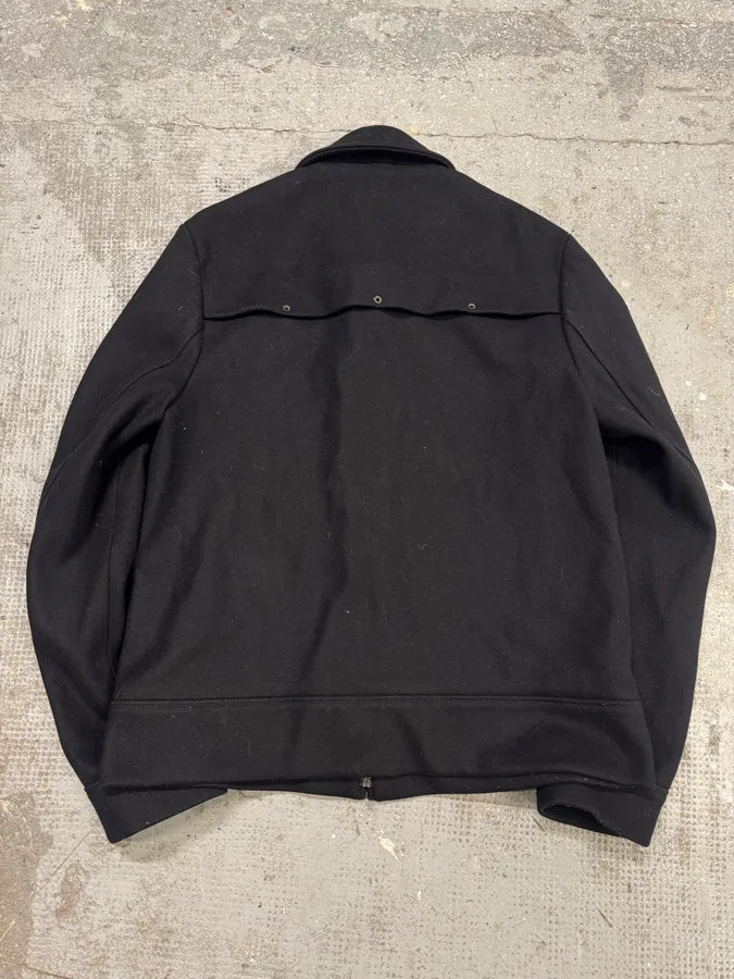 AW2016 Acne Studios Navy Wool Structured Jacket (M) viMWkRJ 5