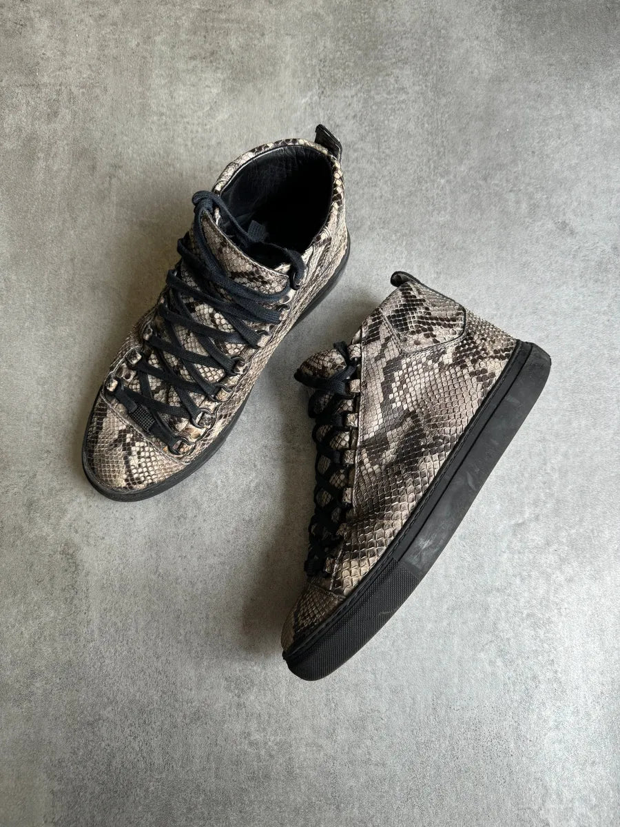 AW2016 Balenciaga Arena High Python Leather IYkifBP 6