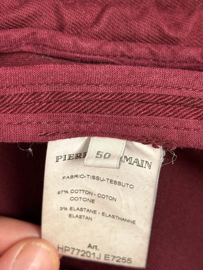 AW2016 Balmain Burgundy Red Biker Jacket qbnEtHu 10