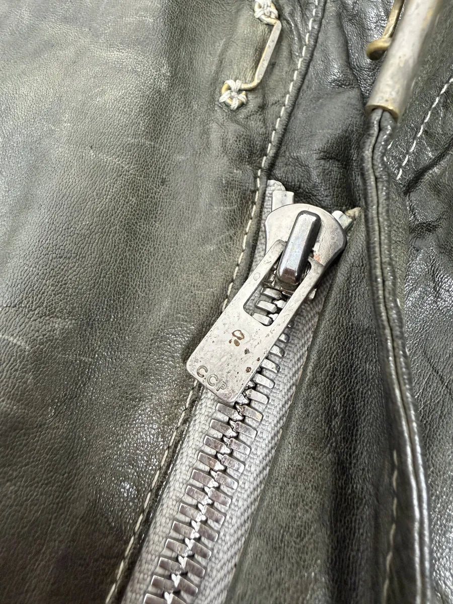 AW2016 Carol Christian Poell Drip Scarstitch Grey Leather Jacket rYsJgVp 16