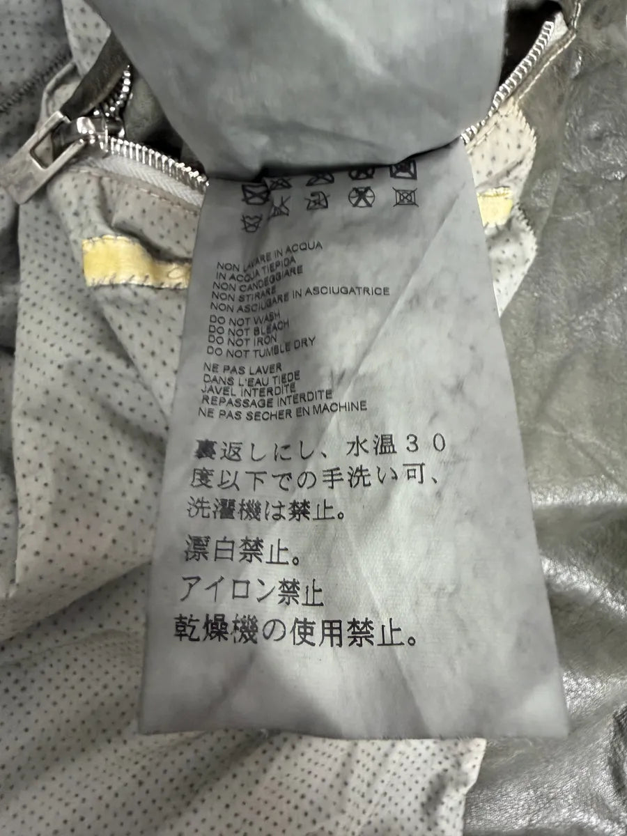 AW2016 Carol Christian Poell Drip Scarstitch Grey Leather Jacket rYsJgVp 18