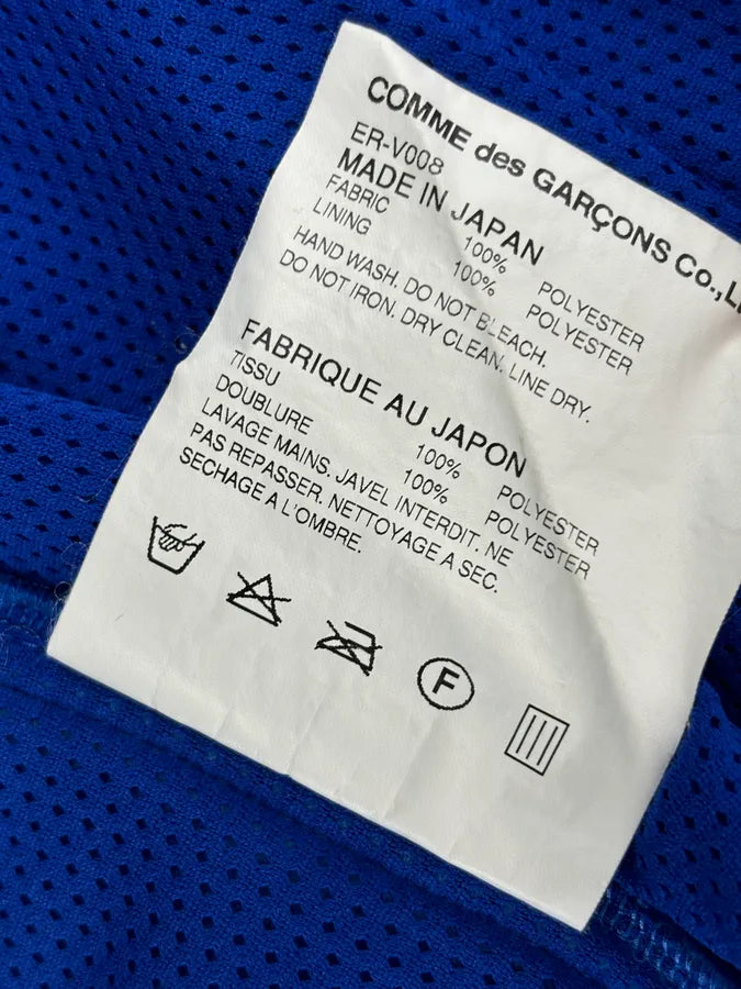 AW2016 Comme des Garçons Ganryu Blue Fleece Japanese Vest tPLqEKT 8