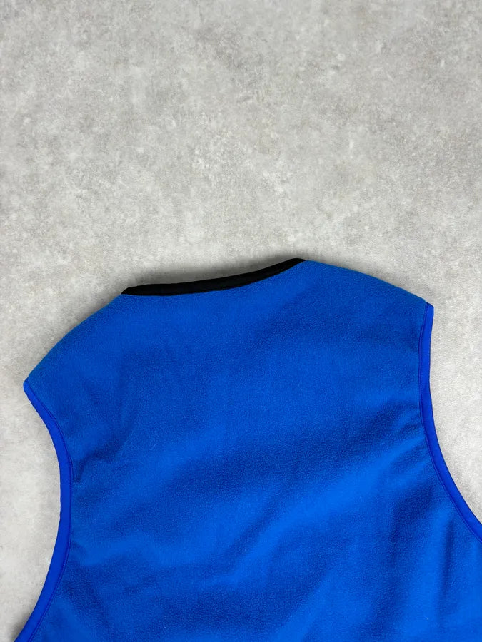 AW2016 Comme des Garçons Ganryu Blue Fleece Japanese Vest tPLqEKT 5