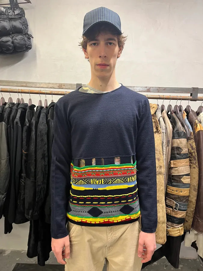 AW2016 Comme des Garçons Wool Contemporary Positive Sweater (L) xyLwsOA 1