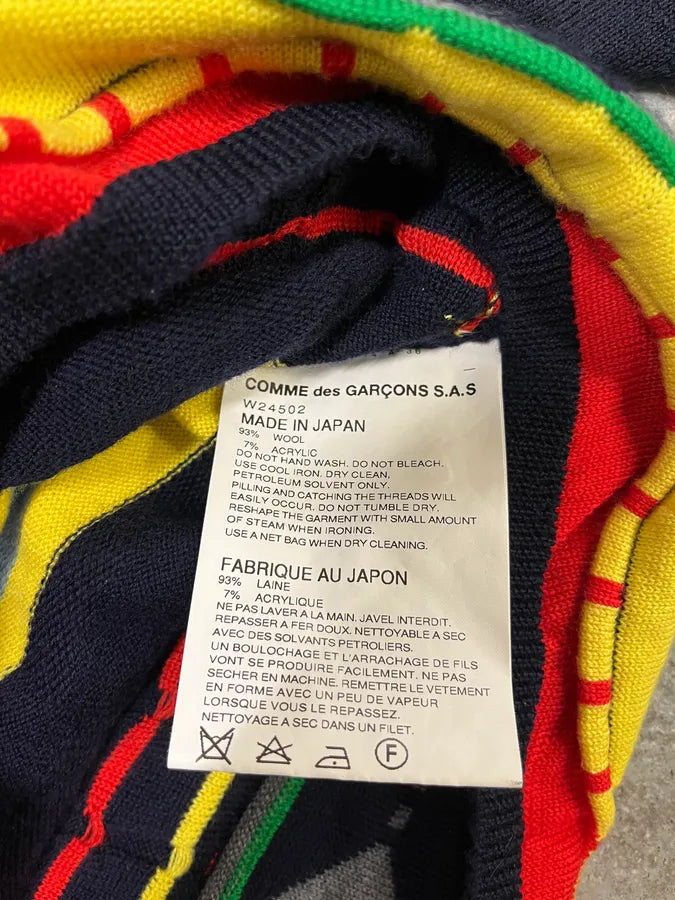 AW2016 Comme des Garçons Wool Contemporary Positive Sweater (L) xyLwsOA 8