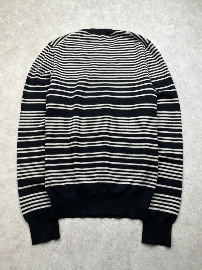 AW2016 Dolce & Gabbana Far West Gun Stripes Black & White Sweater NSdQbMa 8
