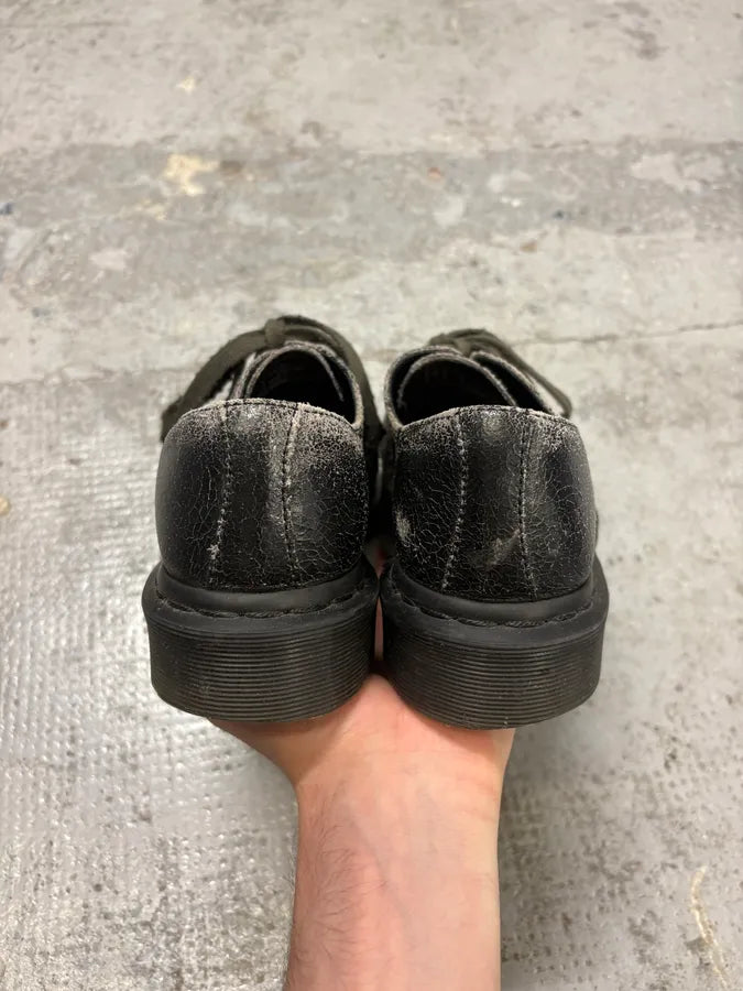 AW2016 Dr Martens Marni Black Eroded Leather Shoes zVfWyJK 5