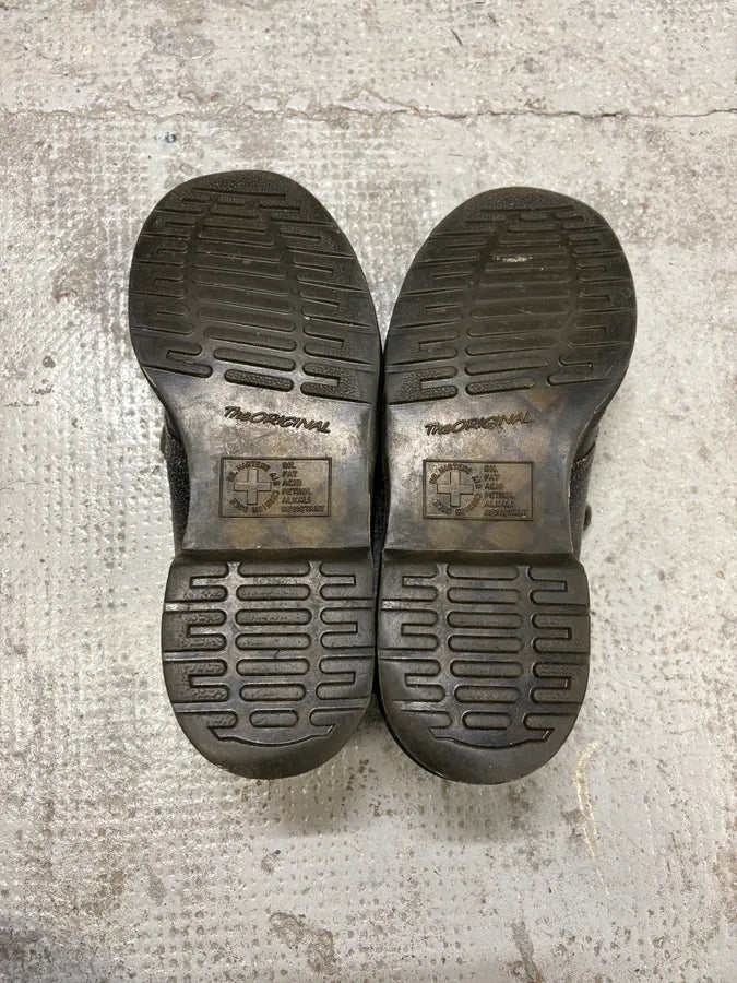 AW2016 Dr Martens Marni Black Eroded Leather Shoes zVfWyJK 7