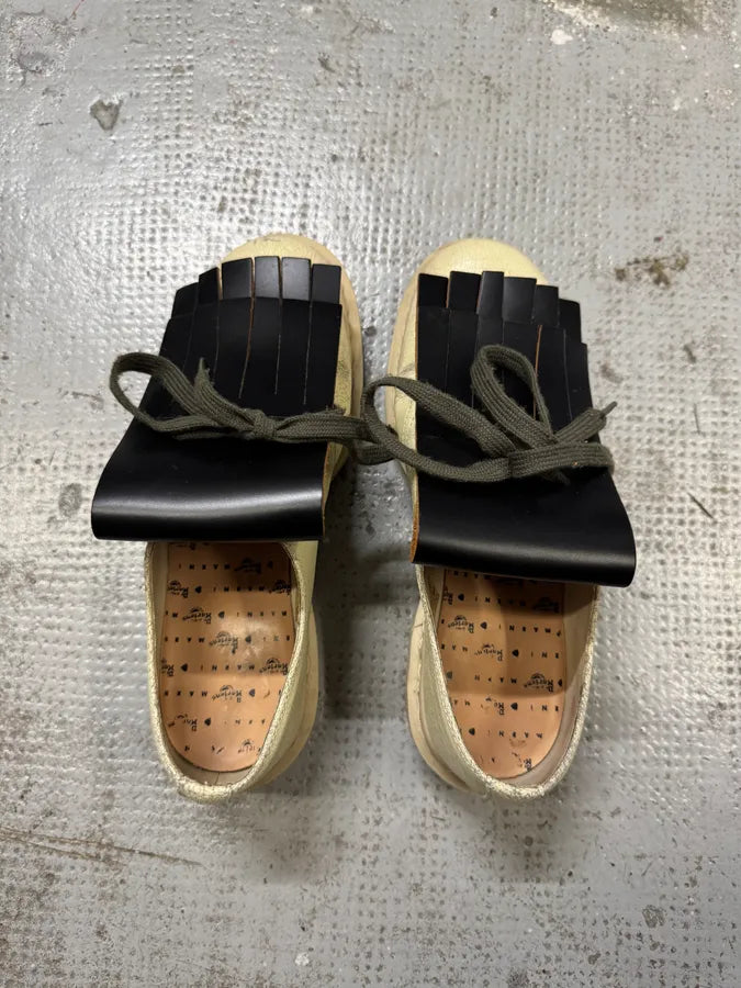 AW2016 Dr Martens x Marni Cream Cracked Leather Loafers (41eu/us8) TtvRLgm 1