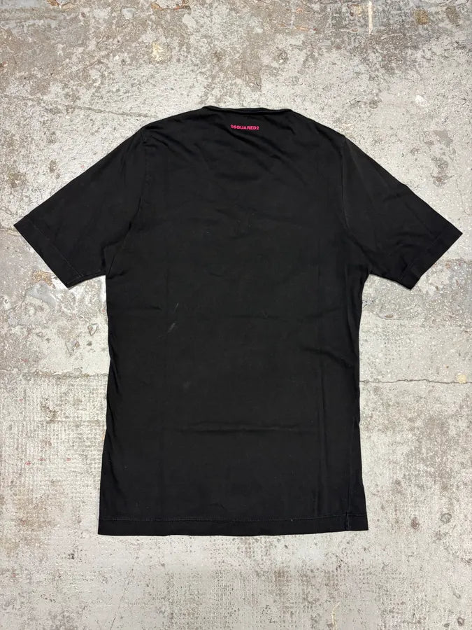 AW2016 DSquared2 Asian Fighters Black T-Shirt ZOUPncY 5