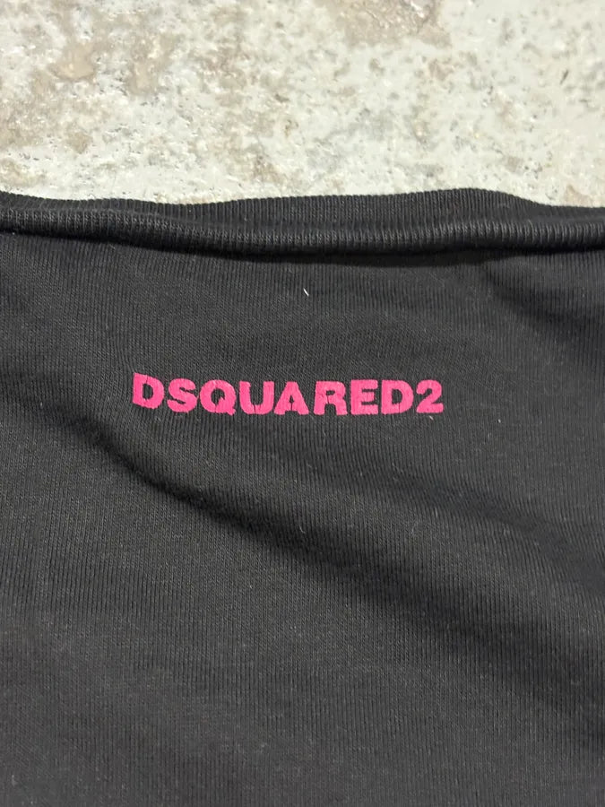 AW2016 DSquared2 Asian Fighters Black T-Shirt ZOUPncY 8