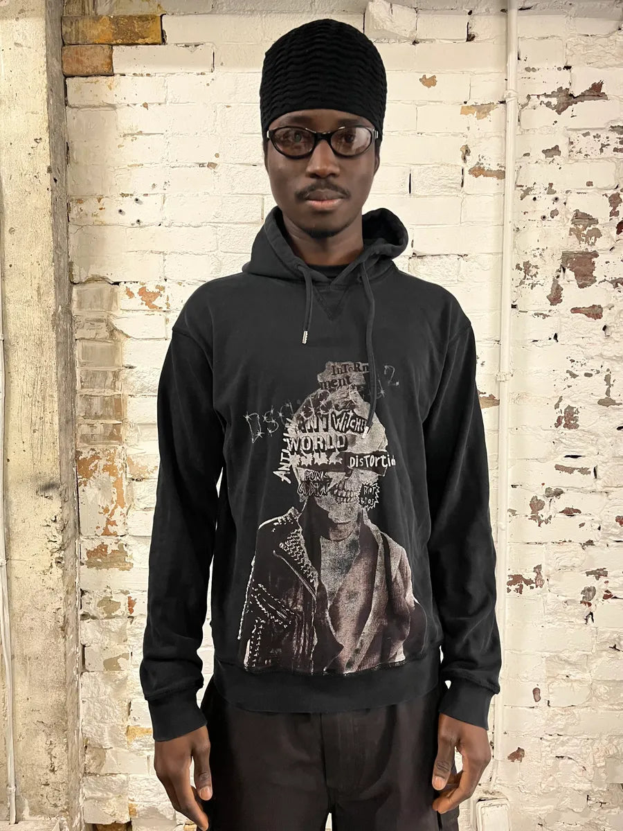 AW2016 Dsquared2 Black Rock Skeleton Hoodie UcQGBwv 0