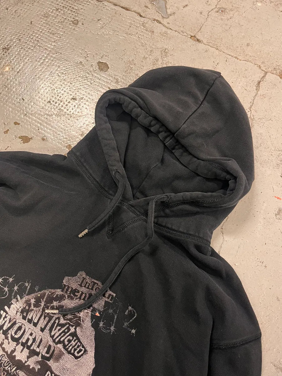 AW2016 Dsquared2 Black Rock Skeleton Hoodie UcQGBwv 4