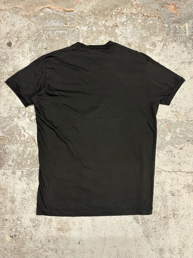 AW2016 Dsquared2 Skeleton Pink Love Black T-Shirt bOVUPxs 5