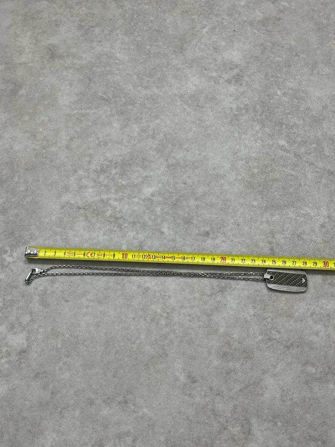 AW2016 Emporio Armani Grey  Dog Tag Necklace RSqsijt 5