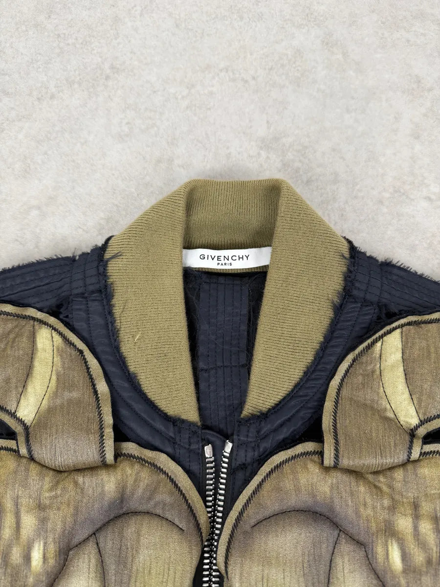 AW2016 Givenchy 1 of 1 Sample Black Green Cobra Cut Out Bomber Jacket FLxUAJV 10
