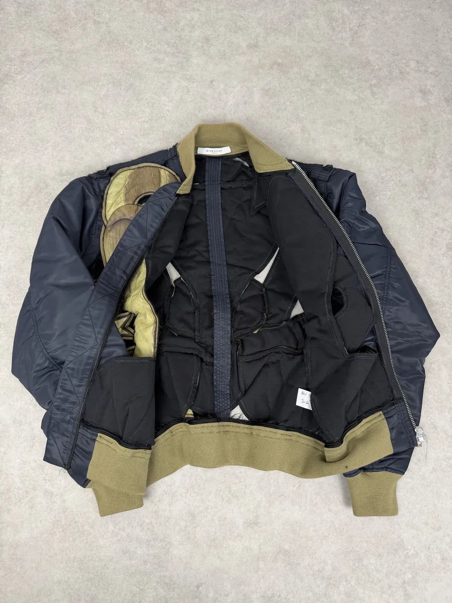 AW2016 Givenchy 1 of 1 Sample Black Green Cobra Cut Out Bomber Jacket FLxUAJV 8