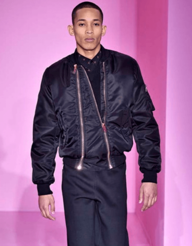 AW2016 Givenchy Black Asymmetrical 2 Zips Bomber Jacket XPFpENA 0