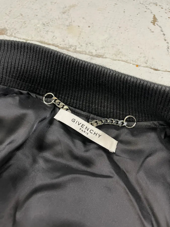 AW2016 Givenchy Black Asymmetrical 2 Zips Bomber Jacket XPFpENA 9