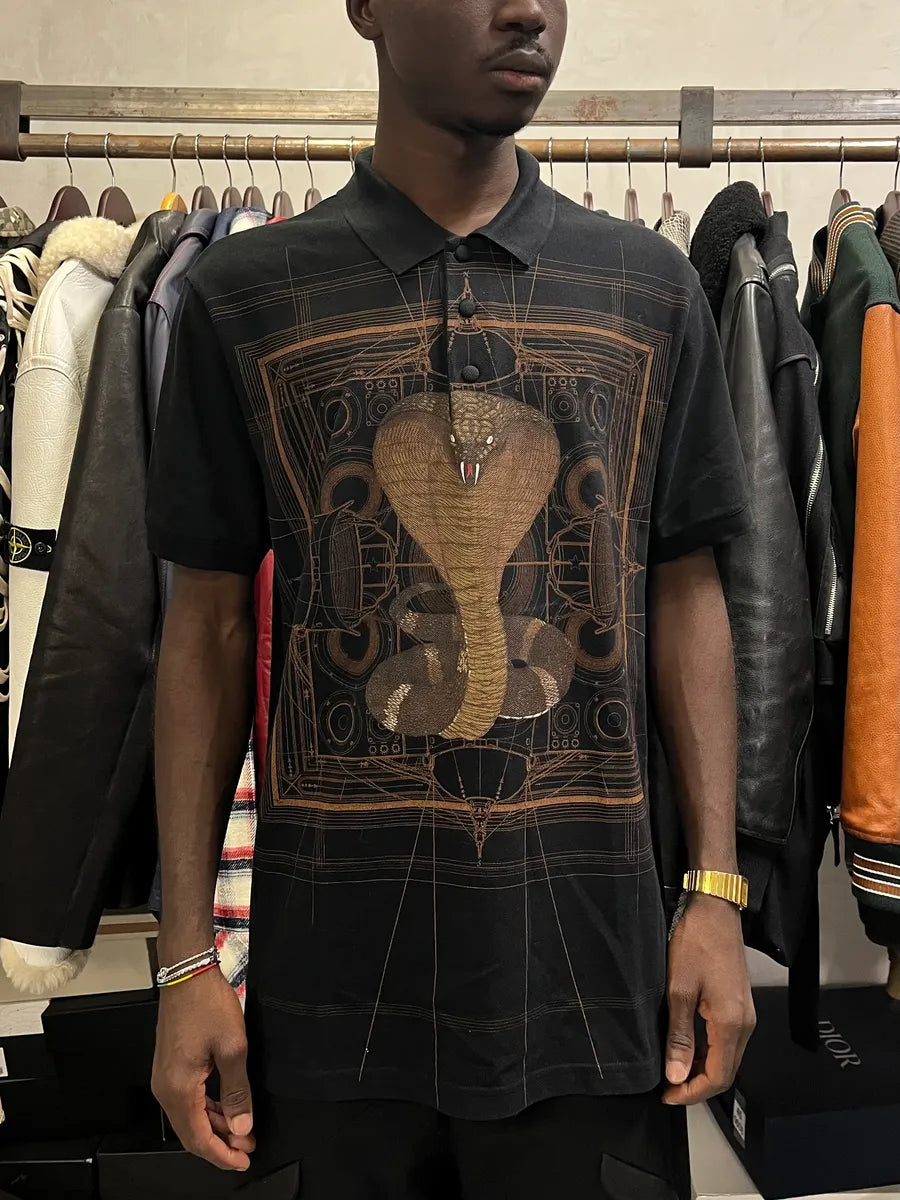 AW2016 Givenchy Black Cobra Polo Shirt by Riccardo Tisci DDpMGCZ 1