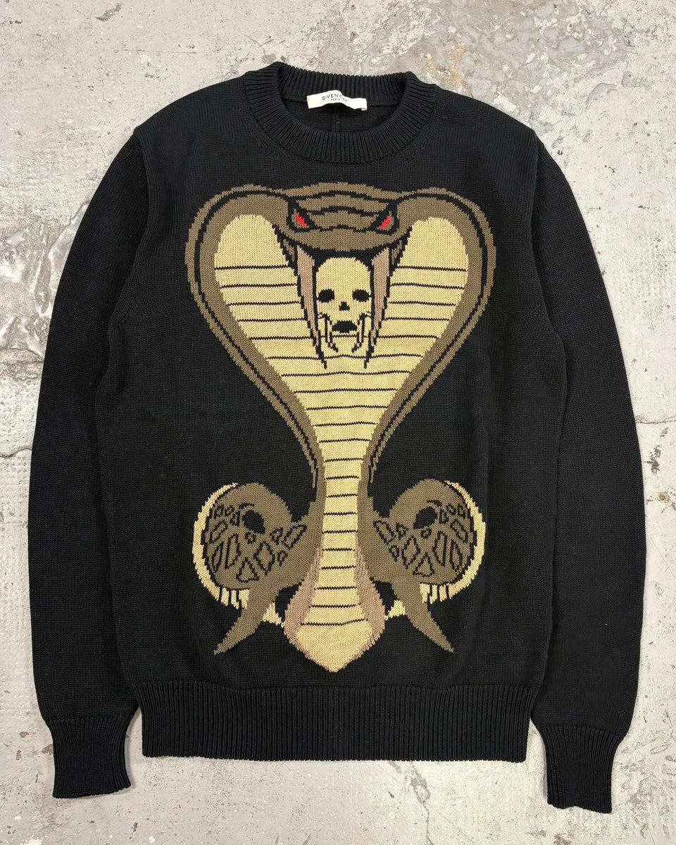 AW2016 Givenchy Black Cobra Sweater by Ticcardo Tisci eSgNBNM 0