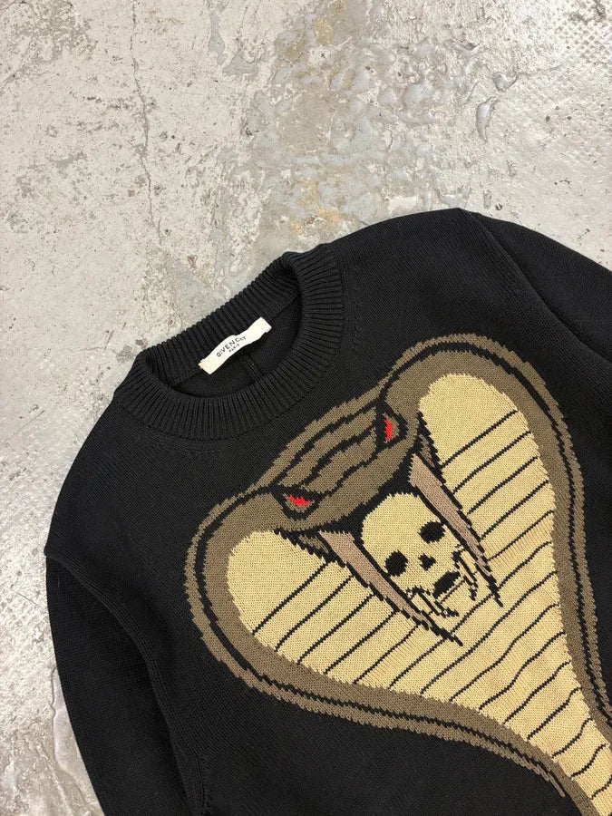 AW2016 Givenchy Black Cobra Sweater by Ticcardo Tisci eSgNBNM 4
