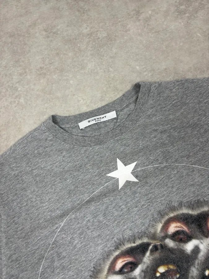 AW2016 Givenchy Monkeys Star Grey T-Shirt by Riccardo Tisci vWpUOZg 4