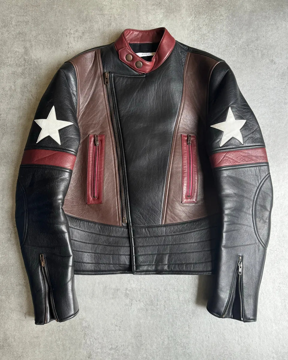 AW2016 Givenchy Moto Star Asymmetrical Biker Leather Jacket by Riccardo Tisci PjhbPGp 0