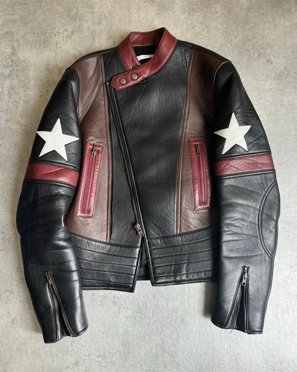 AW2016 Givenchy Moto Star Asymmetrical Biker Leather Jacket by Riccardo Tisci PjhbPGp 6