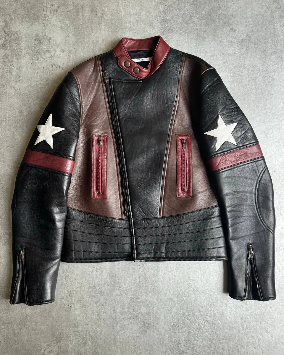 AW2016 Givenchy Moto Star Asymmetrical Biker Leather Jacket by Riccardo Tisci PjhbPGp 8