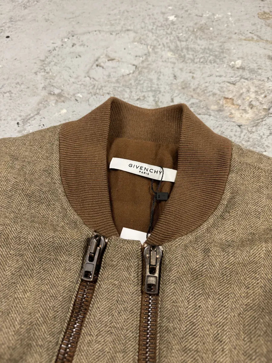 AW2016 Givenchy Podium Camel Asymmetrical Zips Bomber Jacket EIhRzNx 12