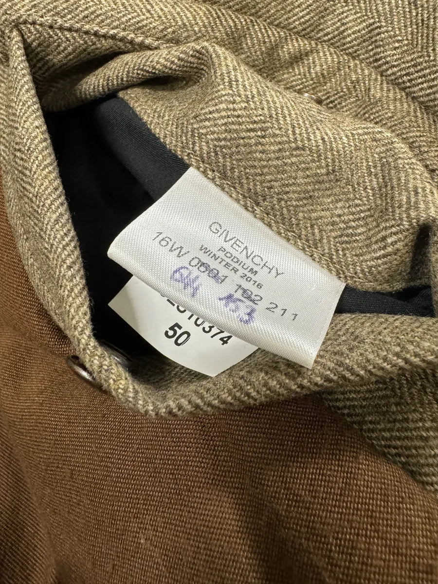 AW2016 Givenchy Podium Camel Asymmetrical Zips Bomber Jacket EIhRzNx 7