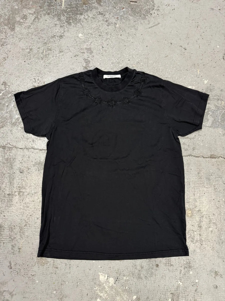 AW2016 Givenchy Thorns Crown Black Collar T-Shirt Dlkqmkm 0