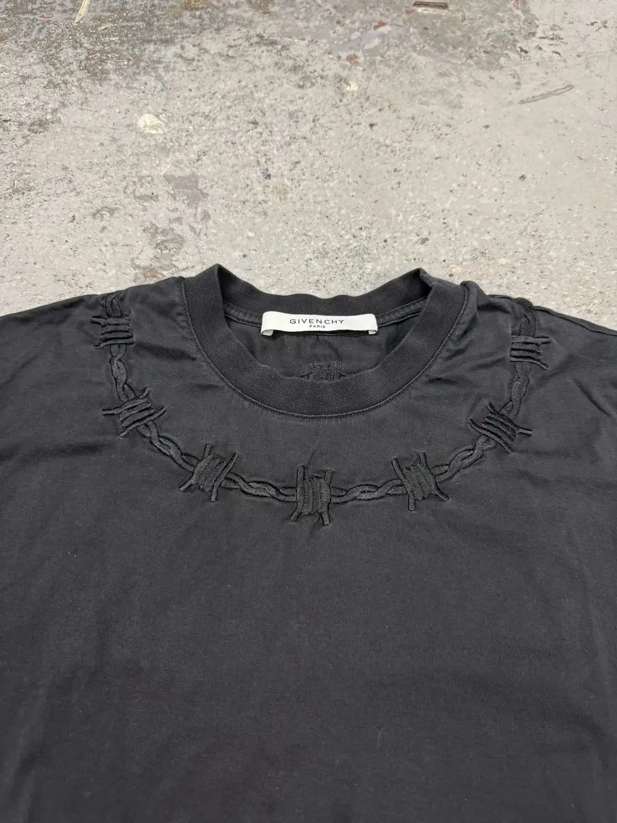 AW2016 Givenchy Thorns Crown Black Collar T-Shirt Dlkqmkm 1