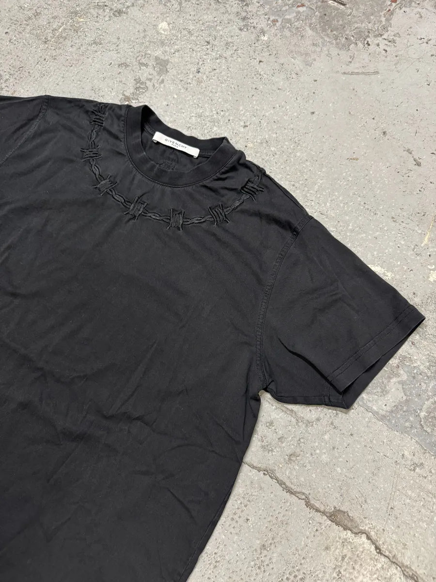 AW2016 Givenchy Thorns Crown Black Collar T-Shirt Dlkqmkm 8