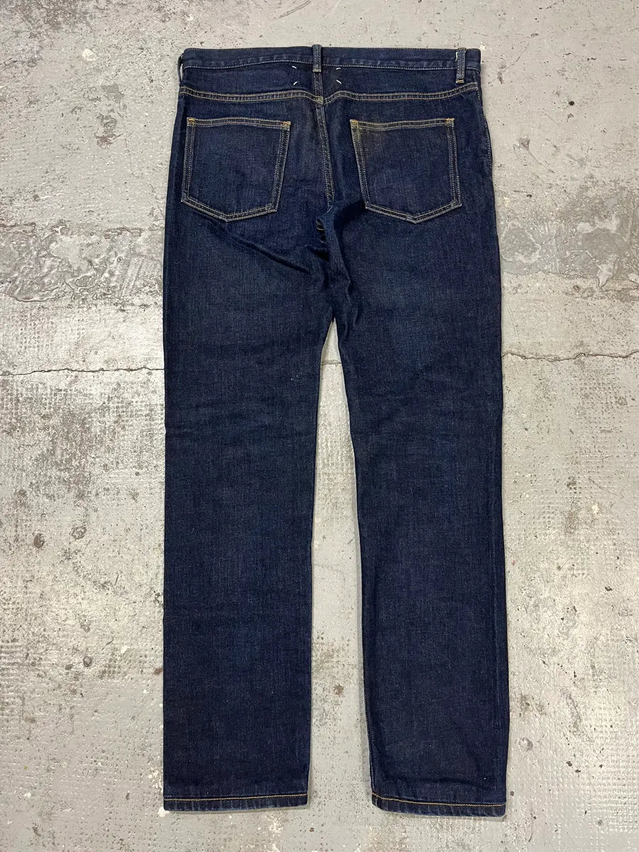 AW2016 Maison Margiela Brut Navy Denim Jeans HfyHqta 5