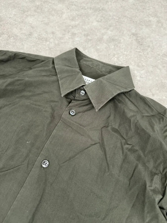 AW2016 Maison Margiela Classy Classic Olive Shirt gBmsOam 4