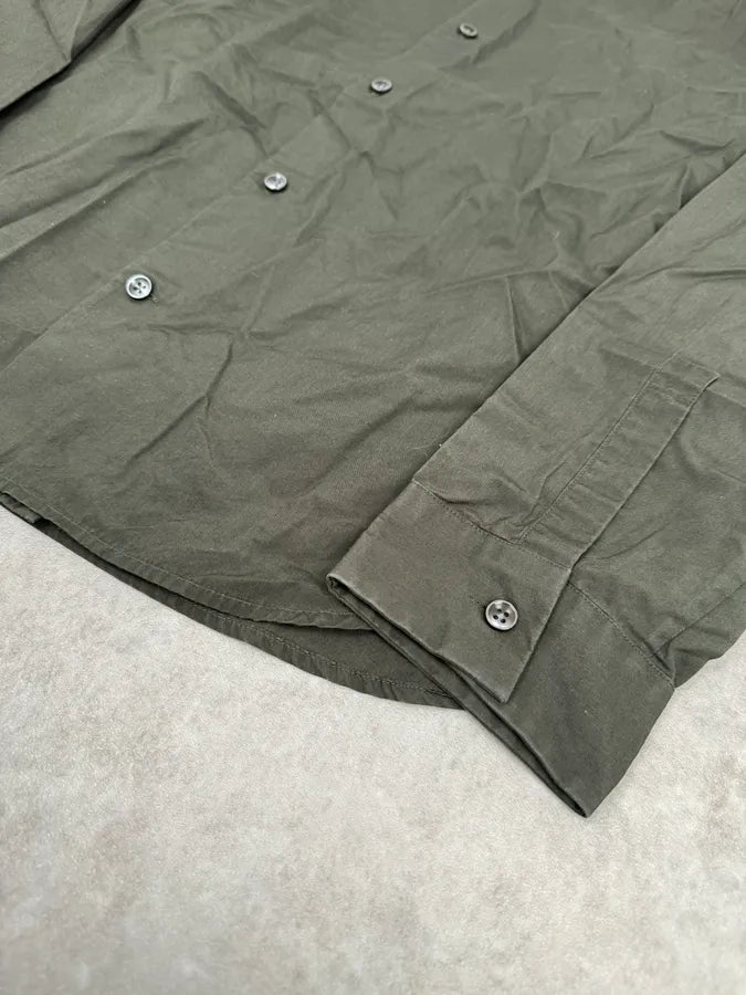 AW2016 Maison Margiela Classy Classic Olive Shirt gBmsOam 5
