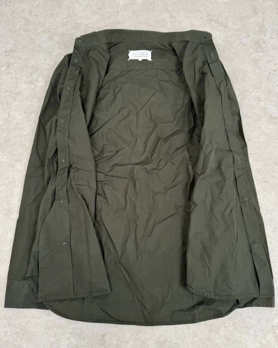 AW2016 Maison Margiela Classy Classic Olive Shirt gBmsOam 7